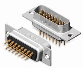 Dip solder straight PCB mount connector DB-15 Male